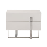 Voco Modern White Bedroom Nightstand - image 2