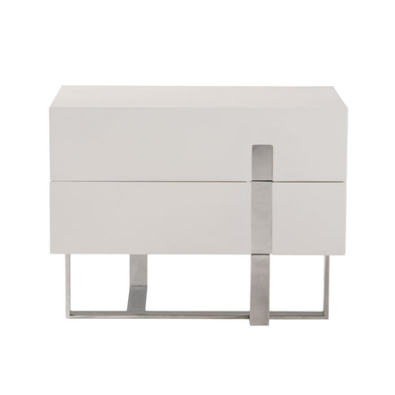 Voco Modern White Bedroom Nightstand - image 2