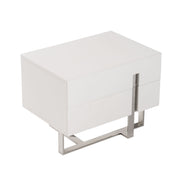 Voco Modern White Bedroom Nightstand - image 4