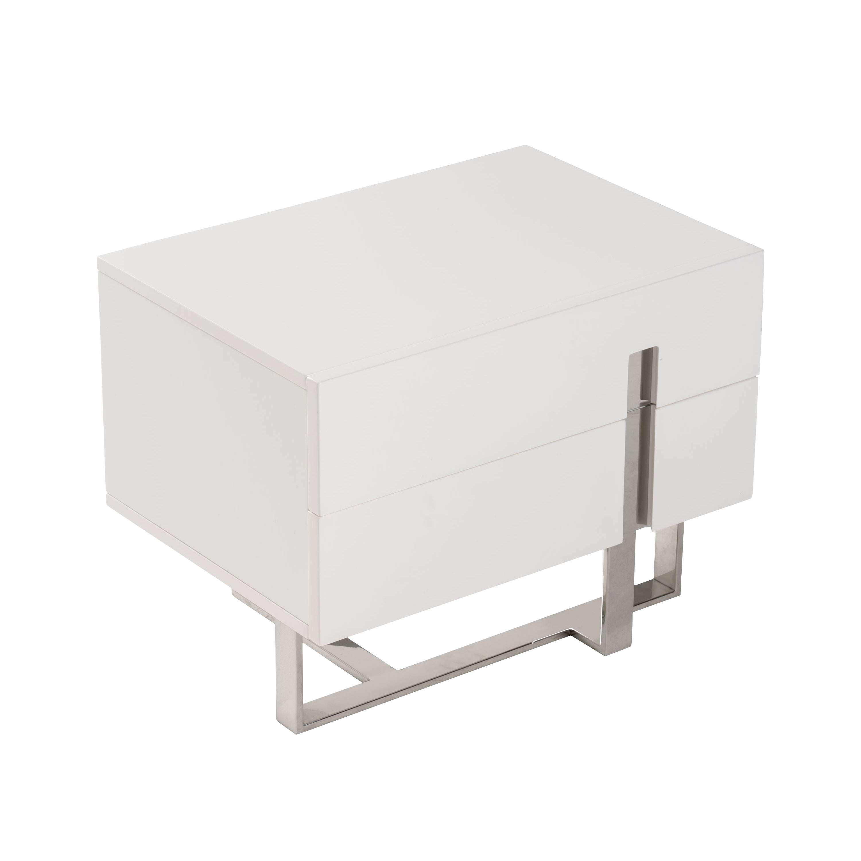 Voco Modern White Bedroom Nightstand - image 4