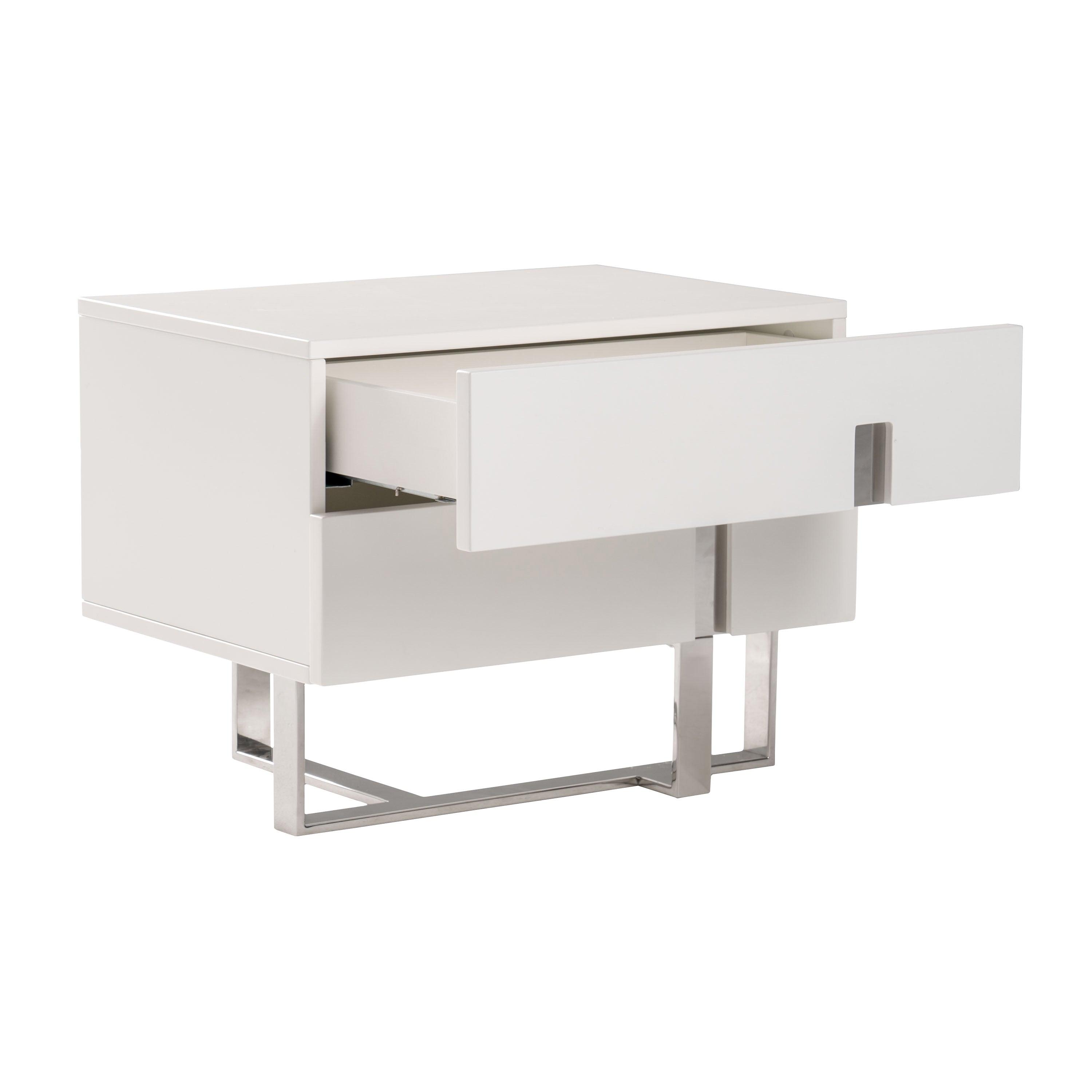 Voco Modern White Bedroom Nightstand - image 5