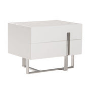 Voco Modern White Bedroom Nightstand - image 3