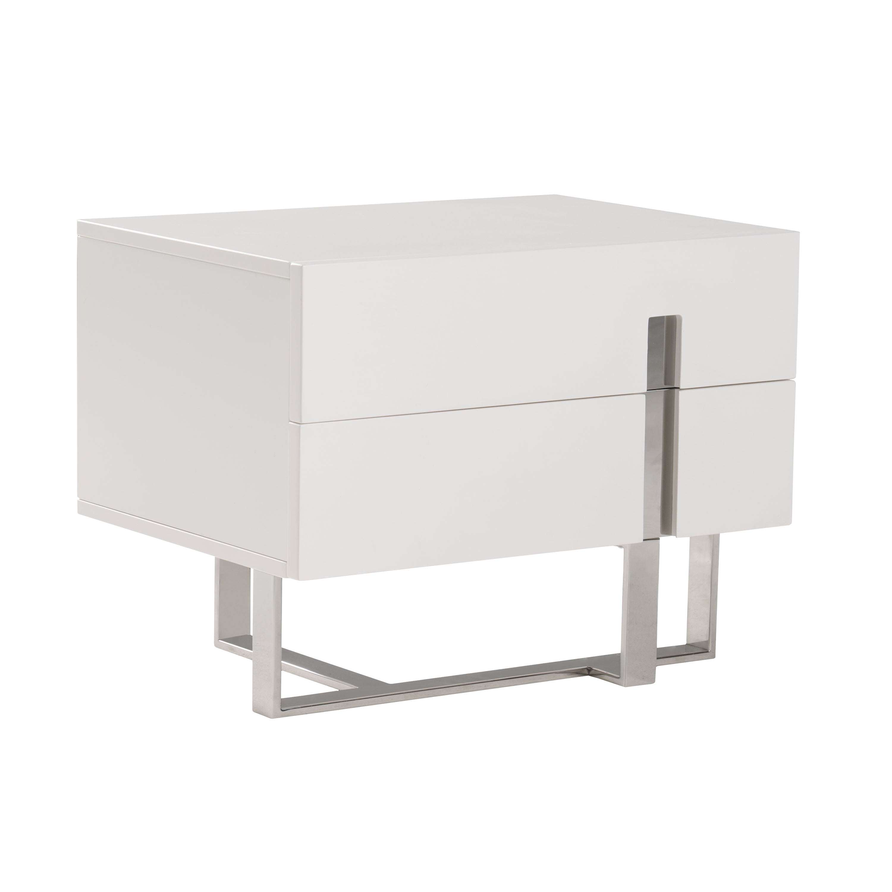 Voco Modern White Bedroom Nightstand - image 3