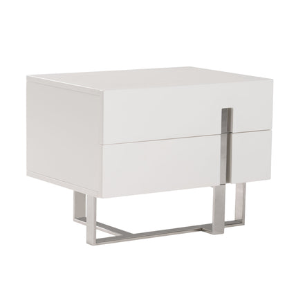 Voco Modern White Bedroom Nightstand - image 3