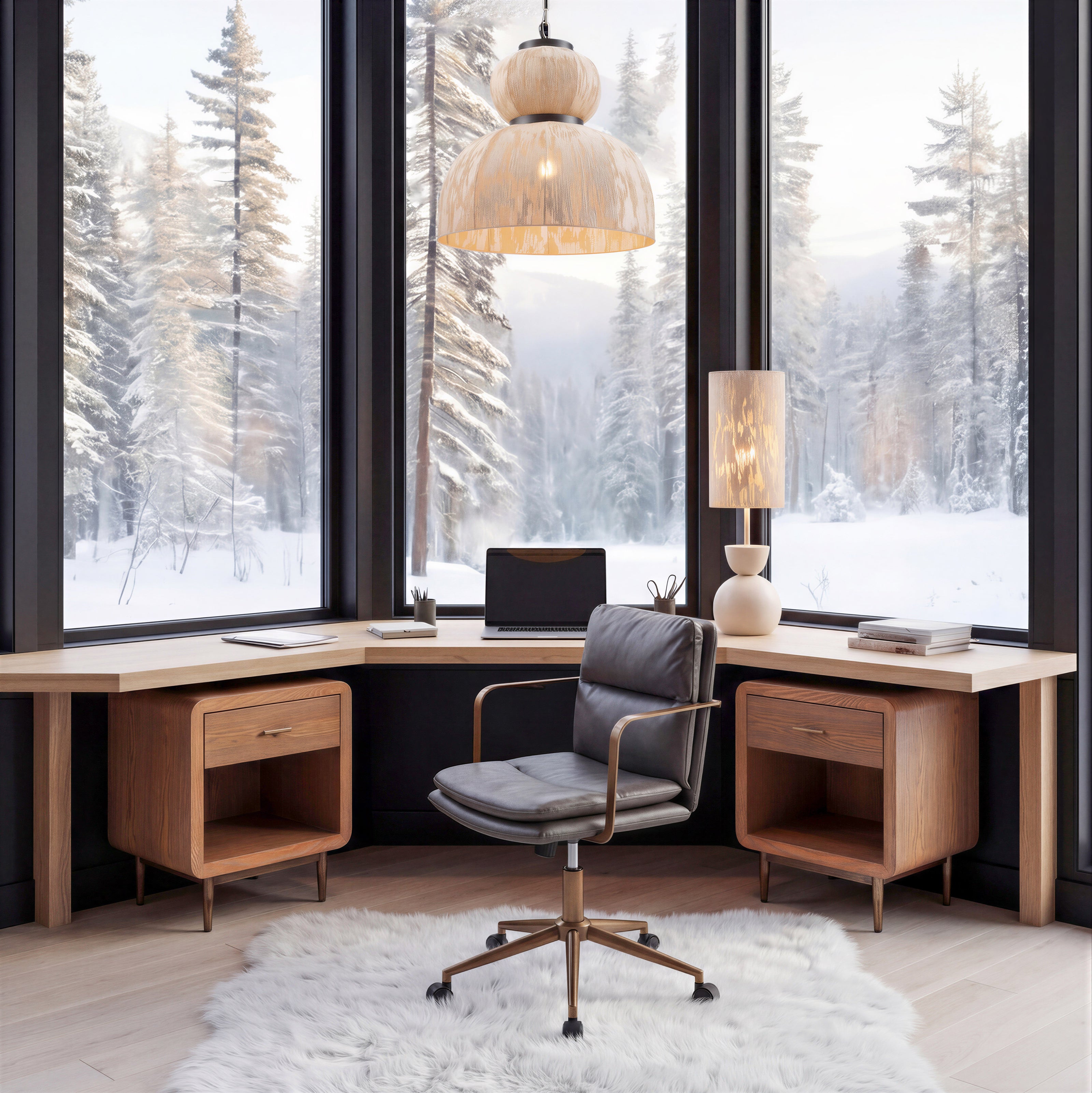 Gochi Table Lamp White
