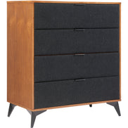 Zarif Chest Black & Walnut
