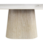 Nooka Dining Table White & Natural