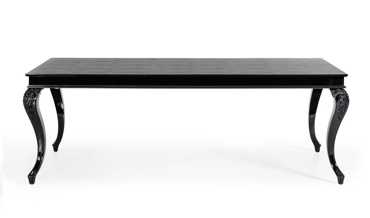 Sovereign Transitional Black Crocodile Dining Table w/ Black Gloss Legs - image 4