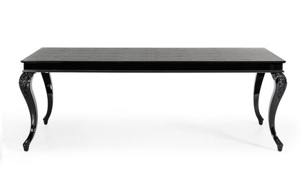 Sovereign Transitional Black Crocodile Dining Table w/ Black Gloss Legs - image 4