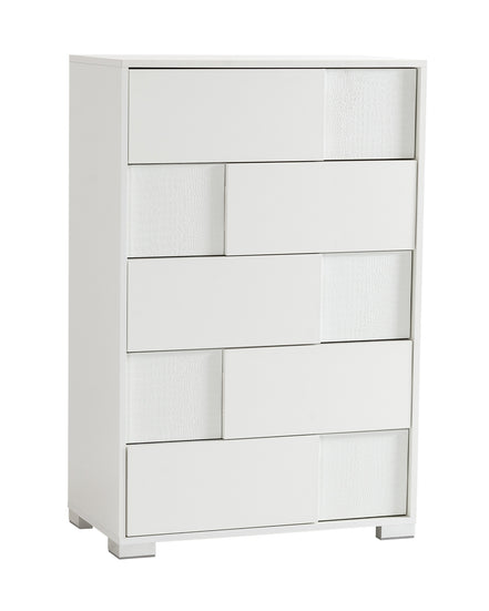 Monza Italian Modern White Chest