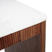 Obeah Desk White & Walnut