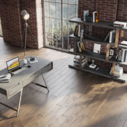 Dessart - Modern Elm Grey Office Desk - image 5