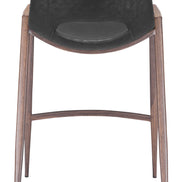 Desi Counter Stool (Set of 2) Black & Walnut