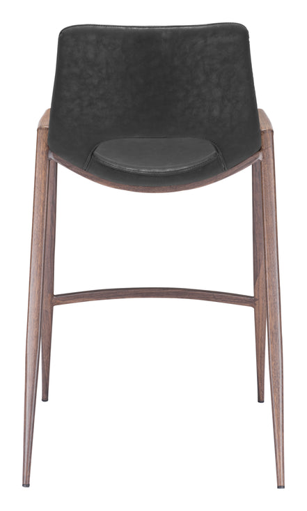 Desi Counter Stool (Set of 2) Black & Walnut