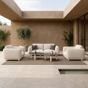 Palma - Outdoor Grey Olefin Fabric Sofa Set - image 2