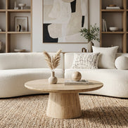 Velma - Modern Travertine Marble Coffee Table - image 4