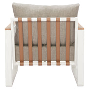 Welt Armchair Taupe & White