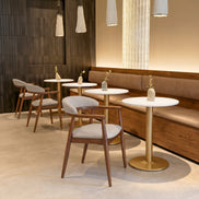 Alto Bistro Table White & Gold