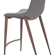 Magnus Counter Stool (Set of 2) Slate Gray & Walnut
