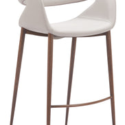 Limay Barstool Beige & Walnut