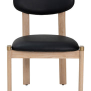 Rilou Dining Chair (Set of 2) Black & Natural