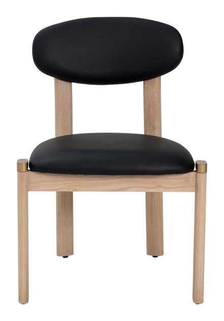 Rilou Dining Chair (Set of 2) Black & Natural