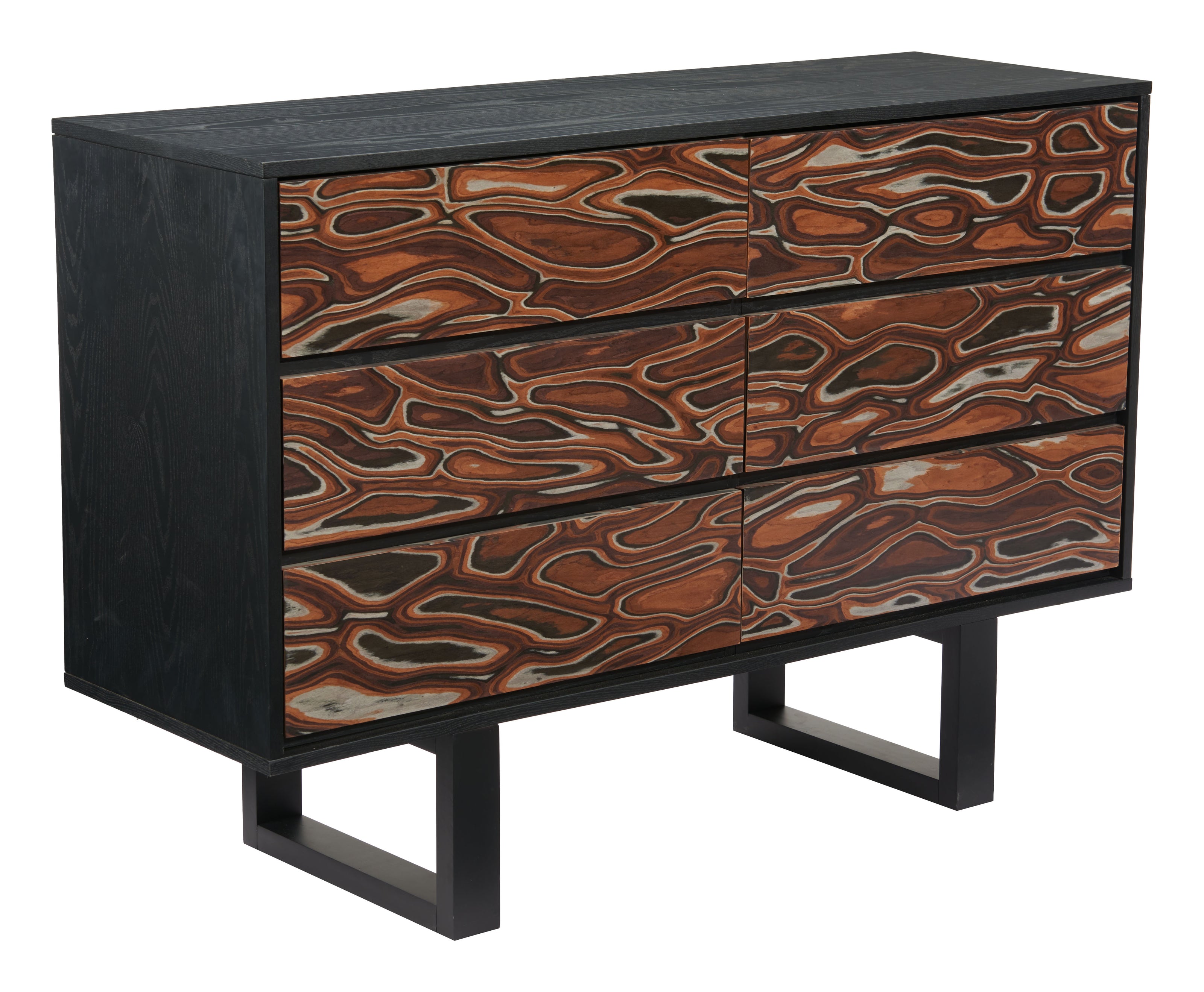 Aremi Dresser Brown & Black
