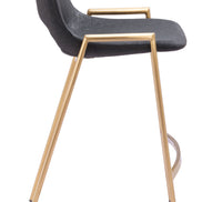 Desi Counter Stool (Set of 2) Black & Gold