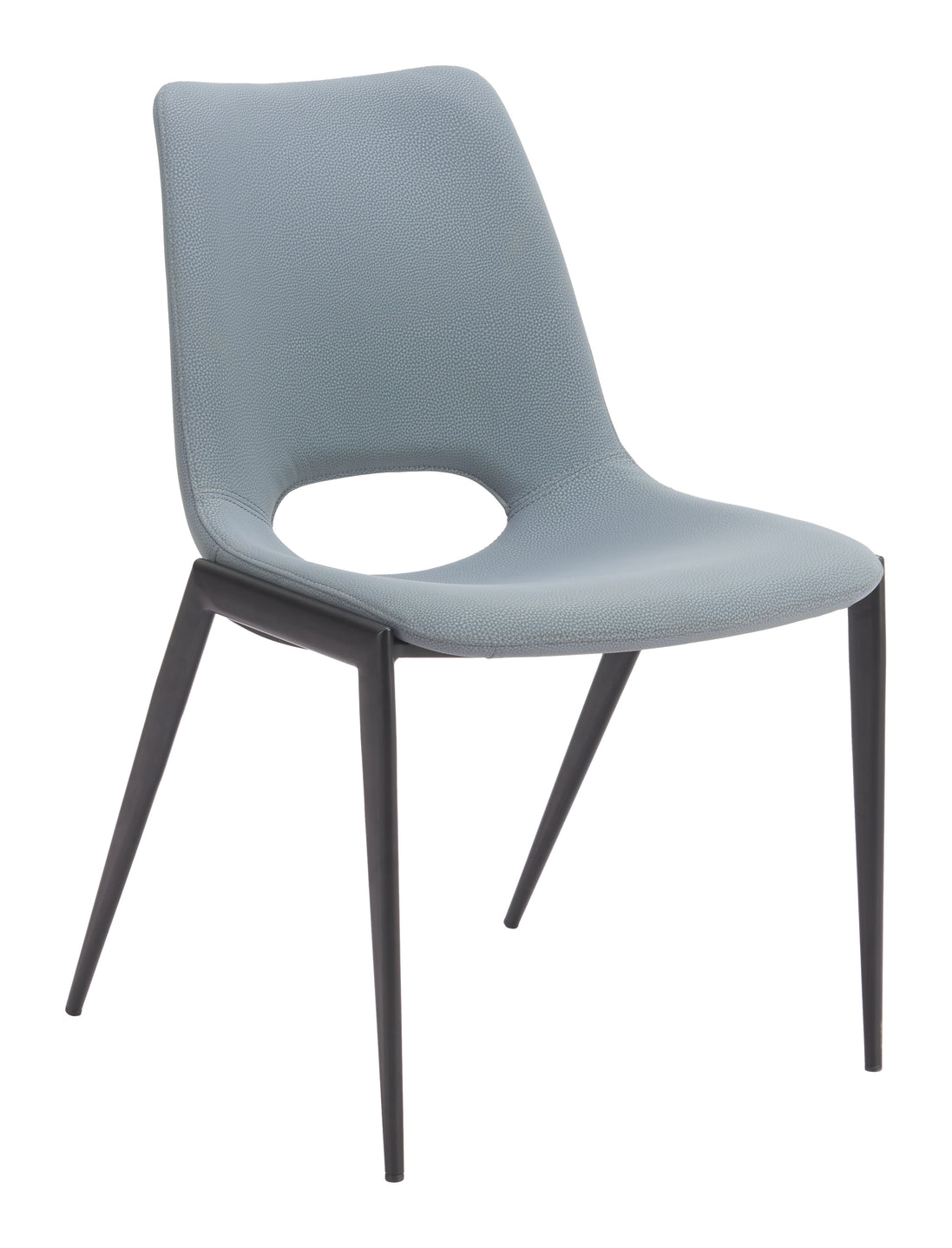 Desi Armless Dining Chair (Set of 2) Azure Gray