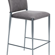 Freesia Barstool (Set of 2) Charcoal Gray