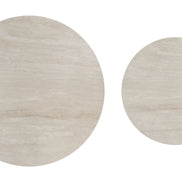 Camella Coffee Table Set (2-Piece) Light Beige & Black