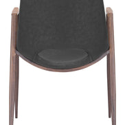 Desi Dining Chair (Set of 2) Black & Walnut