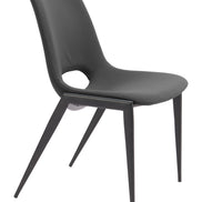 Desi Armless Dining Chair (Set of 2) Black