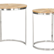 Bari Nesting Table Set (2-Piece) Natural