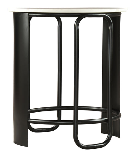 Obel Side Table White & Black