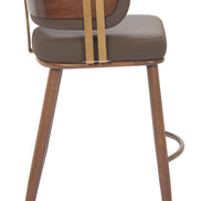 Brew Barstool Brown & Walnut