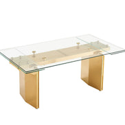 Nassim - Glam Glass Extendable Dining Table