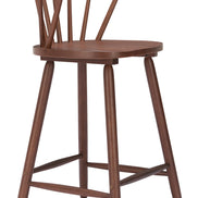 Stenger Counter Stool (Set of 2) Walnut