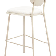 Zeal Barstool (Set of 4) Light Gray & Beige