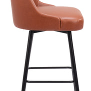 Keppel Swivel Barstool Brown