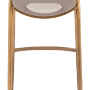 Desi Barstool (Set of 2) Beige & Gold