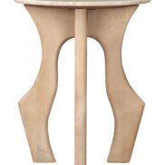 Eda Side Table White & Natural