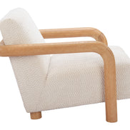 Subliem Accent Chair Cotton White