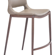 Ace Counter Stool (Set of 2) Brown & Walnut