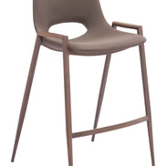 Desi Counter Stool (Set of 2) Brown & Walnut