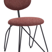 Novi Dining Chair (Set of 2) Maroon Brown