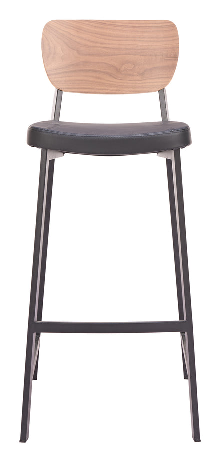 Ardenne Barstool (Set of 2) Black & Brown