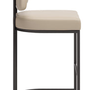 Velar Counter Stool (Set of 2) Beige & Gray