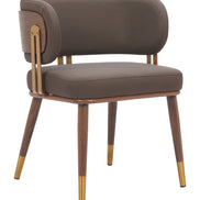 Brew Dining Chair Brown & Walnut