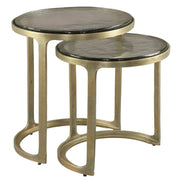 Tessa Nesting Tables (2-Piece) Brass
